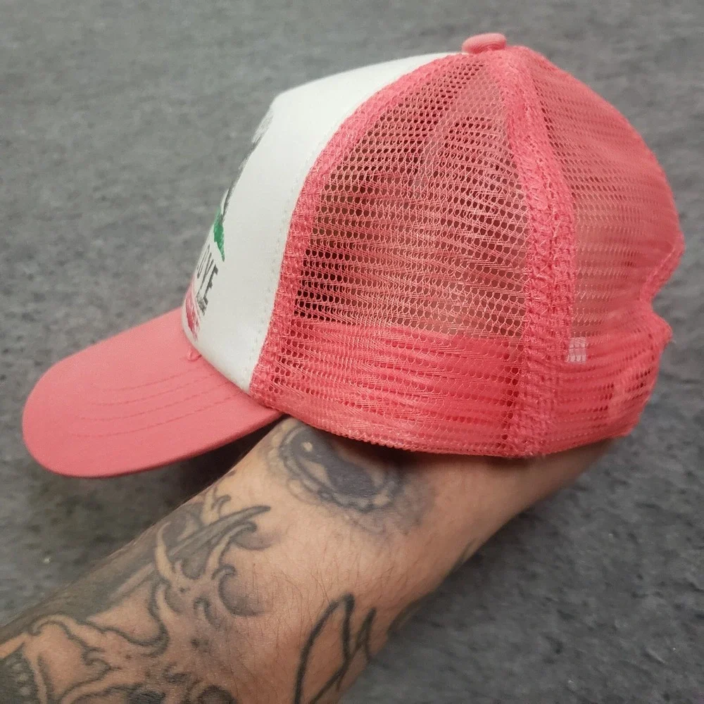 Billabong‎ Hat Cap OS Snap Back Trucker Pink White Mesh Surfer Surfing Womens